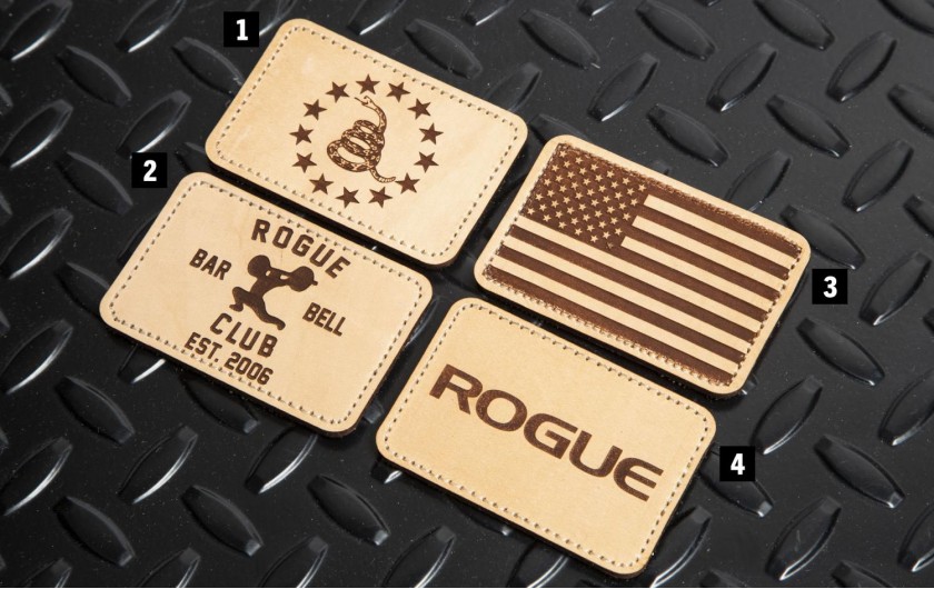 ROGUE USA NYLON LIFTING BELT LEATHER PATCHES