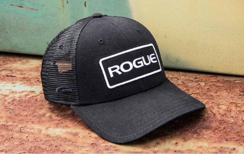 ROGUE PATCH TRUCKER HAT BLACK