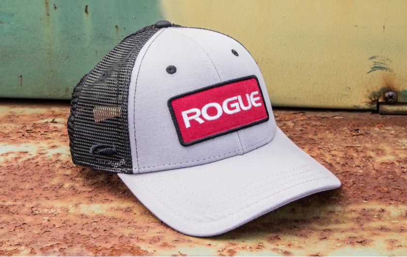 ROGUE PATCH TRUCKER HAT GREY