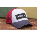 ROGUE PATCH TRUCKER HAT RED WHITE BLUE