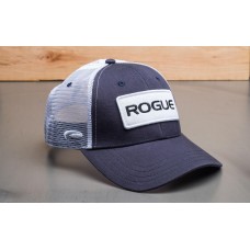 ROGUE PATCH TRUCKER HAT NAVY WHITE
