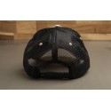 ROGUE PATCH TRUCKER HAT TAN BLACK