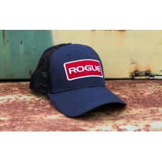 ROGUE PATCH TRUCKER HAT NAVY BLACK